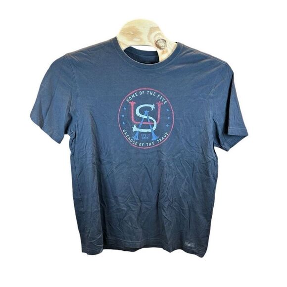 Life Is Good Other - Life is Good Home of the Free Because of the Brave Crusher Extra Larg0e (XL) T-S
